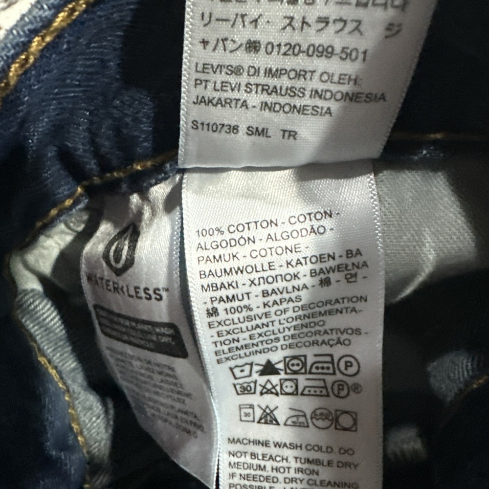 Levis 469 Denim Shorts Mens Size 38 Blue - Picture 8 of 8